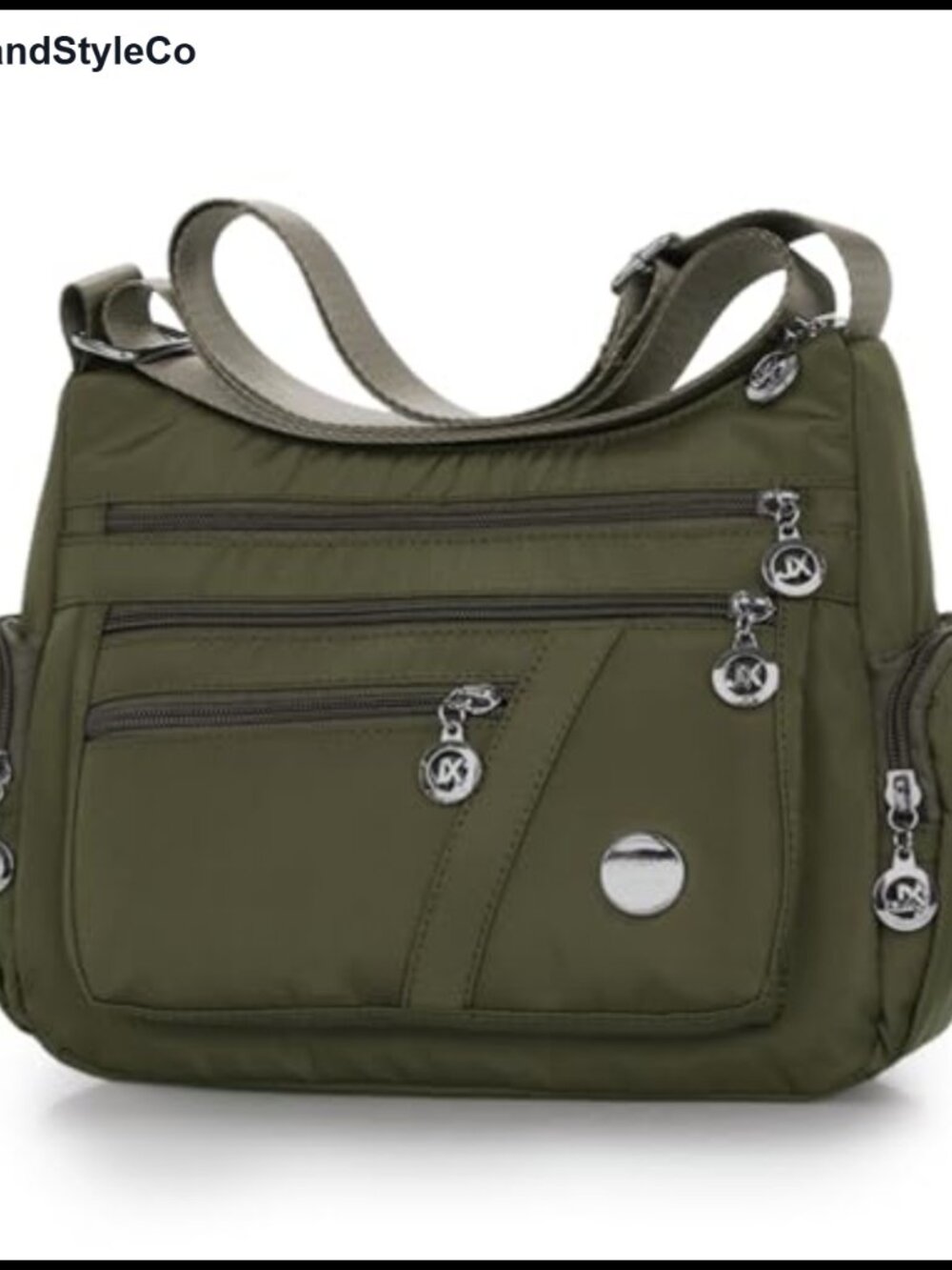 Nylon Waterproof Crossbody Bag Women Multi Pocket Shoulder Tote Travel Messenger
